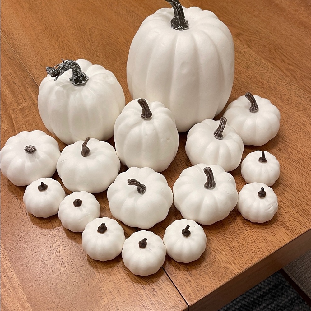 Set of Foam Pumpkins